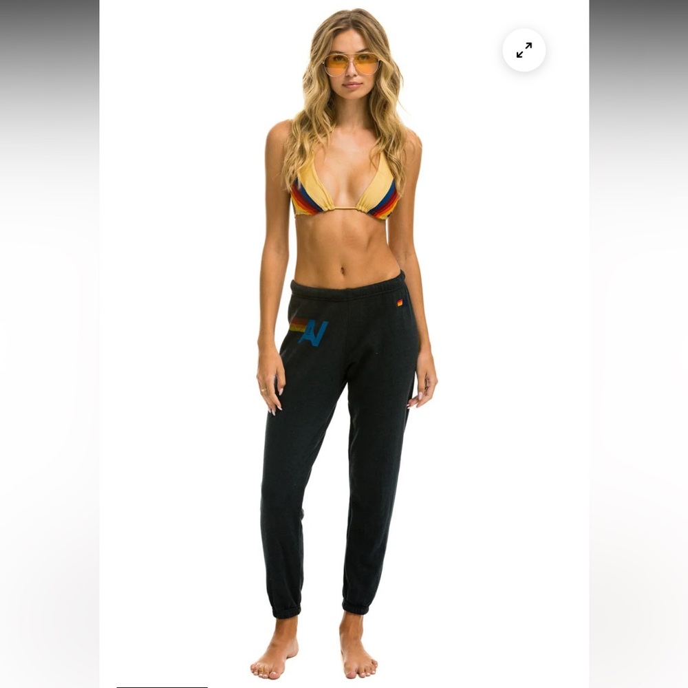 Aviator Nation LOGO SWEATPANTS - CHARCOAL